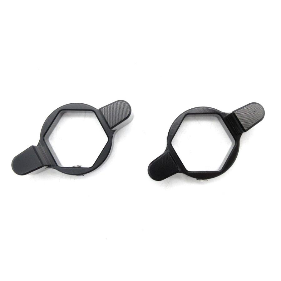 14mm イニシャルアジャスター プリロードアジャスター 2pin 黒 2個SET