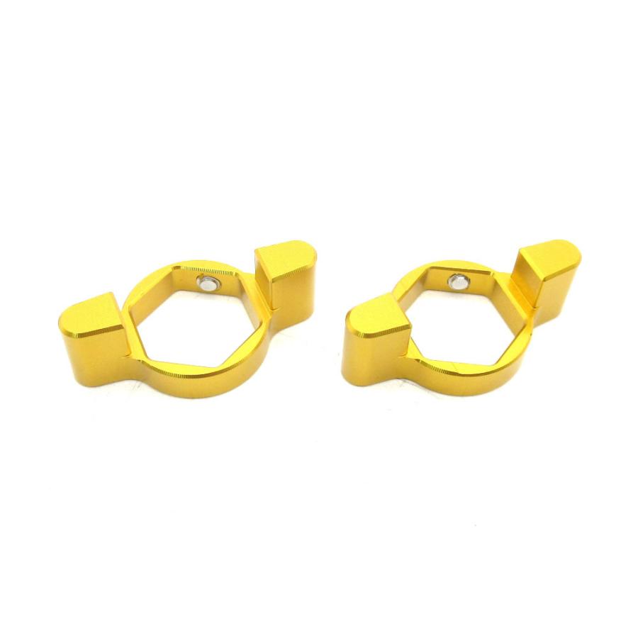 17mm イニシャルアジャスター プリロードアジャスター 2pin 金 2個SET
