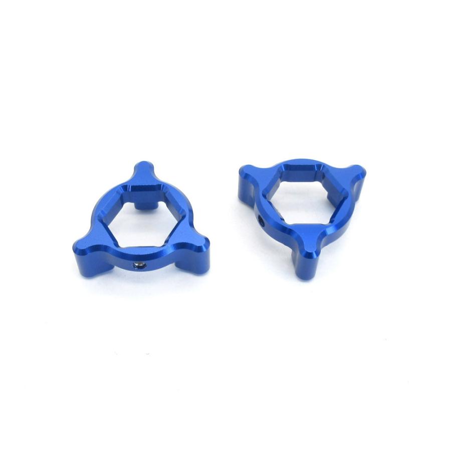 14mm イニシャルアジャスター プリロードアジャスター 3pin 青 2個SET