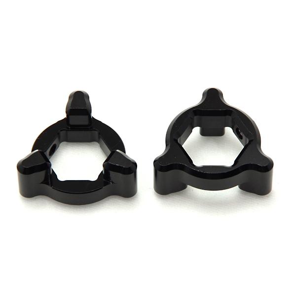 17mm イニシャルアジャスター プリロードアジャスター 3pin 黒 2個SET
