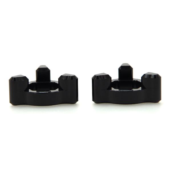 17mm イニシャルアジャスター プリロードアジャスター 3pin 黒 2個SET