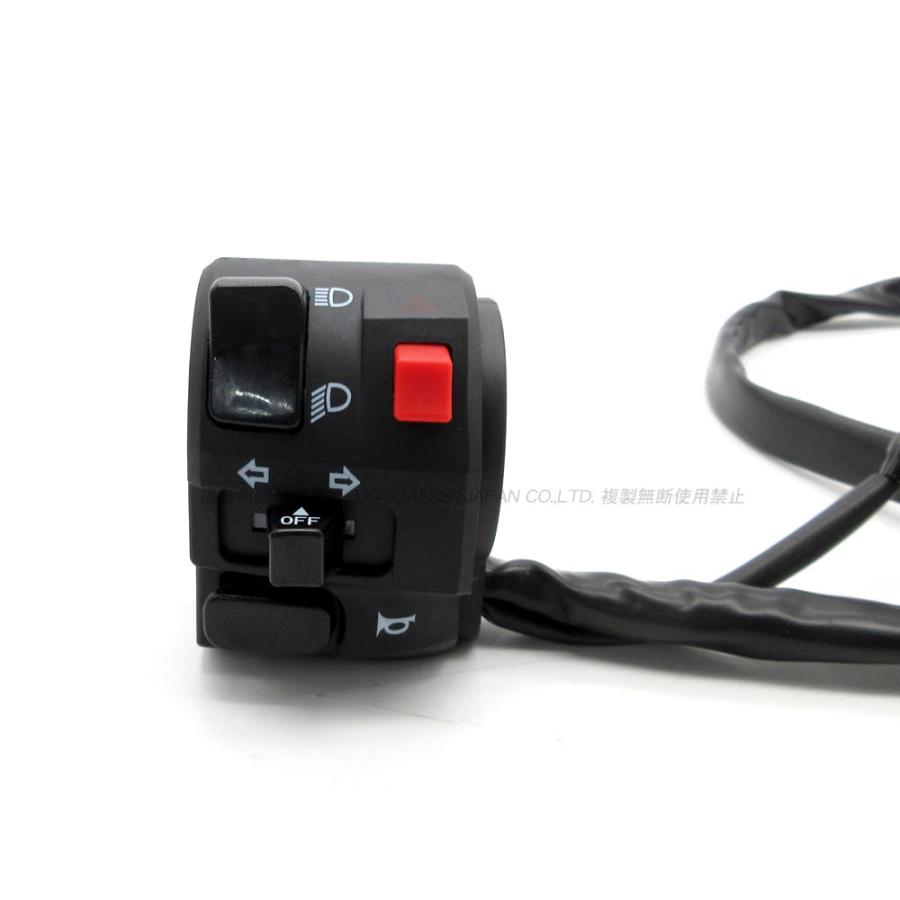 日本語配線図付 ハンドルスイッチ 左右 ◇ 新品 汎用 OW01サイズ