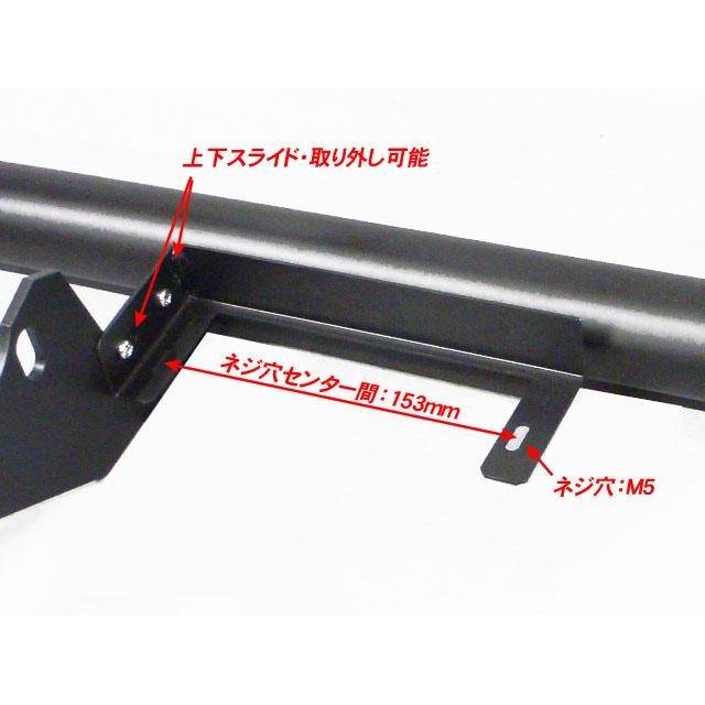 ジムニー JA11 JA22 フロントパイプバンパー 48mm ブラック 黒色 ジムニー JA11 JA22 フロントパイプバンパー 48mm ブラック 黒色