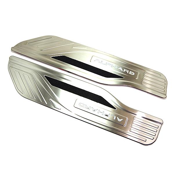 トヨタ アルファード 30系 LEDスカッフプレート ブルーイルミ 4pcs