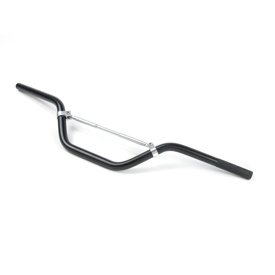アルミハンドルバー ブレスバー付 高さ 120mm 黒 ブラック/ 新品
