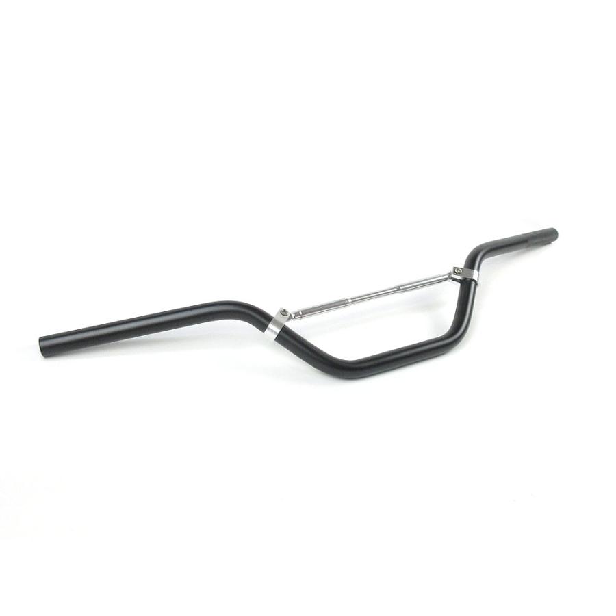 アルミハンドルバー ブレスバー付 高さ 120mm 黒 ブラック/ 新品