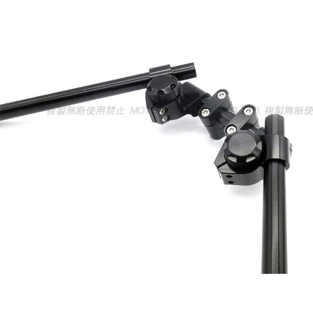 汎用 セパハン キット Φ22.2mm アルミ削り出し ブラック／ブラック