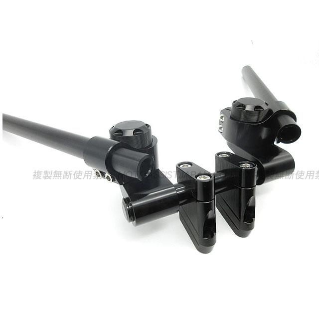 汎用 セパハン キット Φ22.2mm アルミ削り出し ブラック／ブラック