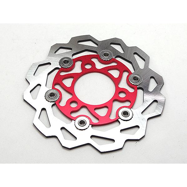 【はら】 WAVEブレーキディスクローター インナー レッド / 200mm サポート付