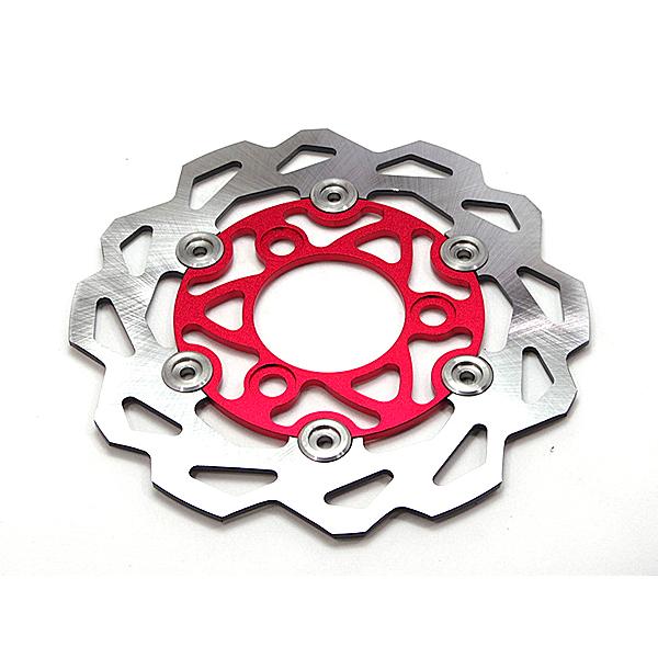 WAVEブレーキディスクローター インナー レッド / 200mm サポート付