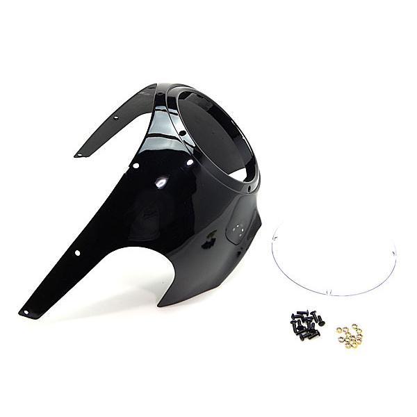 カフェレーサー用 ビキニカウル ブラック ビキニカウル カフェレーサー ブラック 黒 / 新品 汎用 ビンテージ
