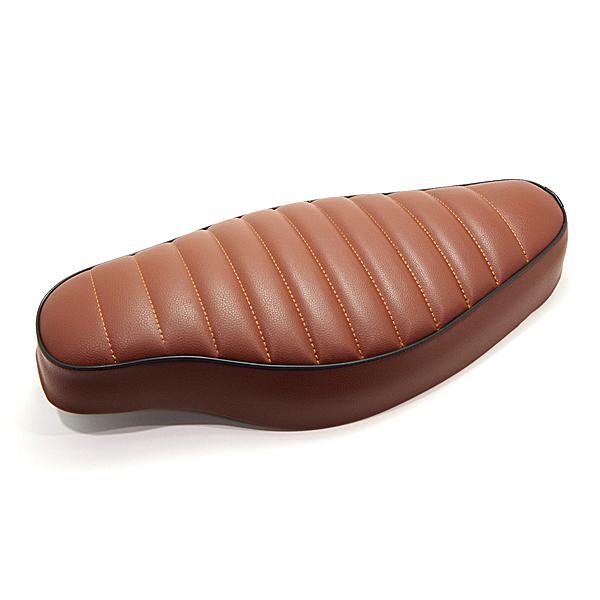 スーパーカブ　ダブルタックロールシート(ブラウン) カスタムダブルシート タックロール 茶色 ブラウン / 新品 カスタム