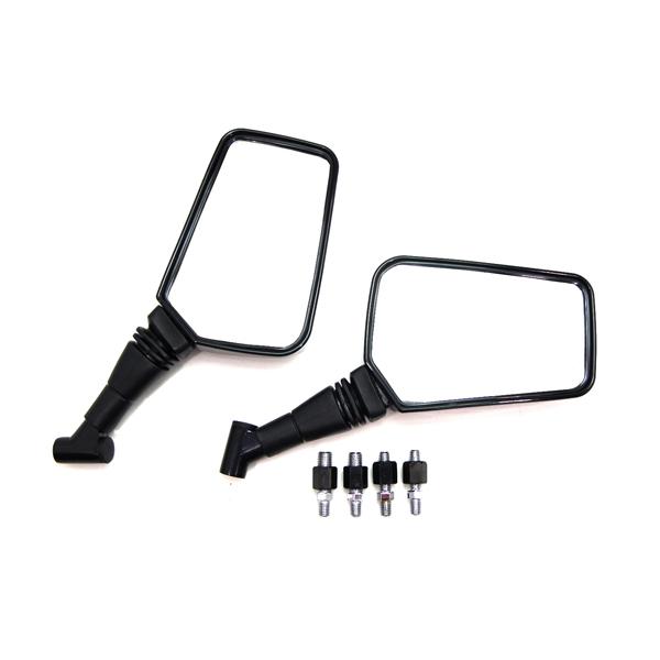 ナポレオンクロス2タイプ バックミラー 左右 黒色 8mm/10mm 新品汎用
