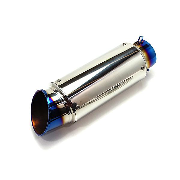 ショートサイレンサー スリップオン マフラー 汎用 60.5mm 60.5π