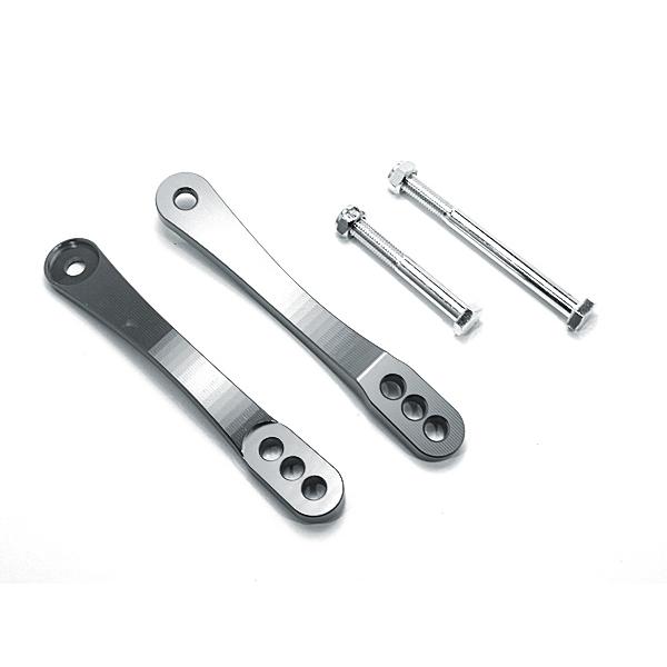 3段階調整 シート高調整 ローダウン リンクロッド シルバー 銀色