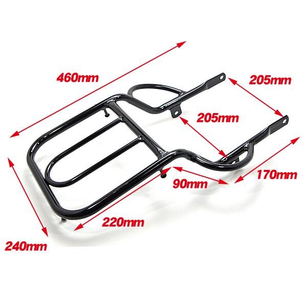 CRM250R 1型 2型 MD24 リアキャリア ブラック 黒 / 新品 ホンダ HONDA