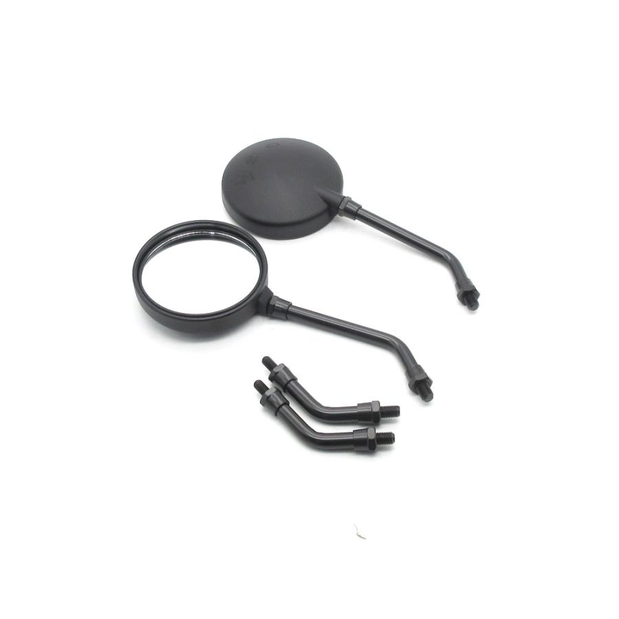 新品 Z2タイプ バックミラー 丸型 黒色 M10 左右 ◇ 汎用 Z2ミラー