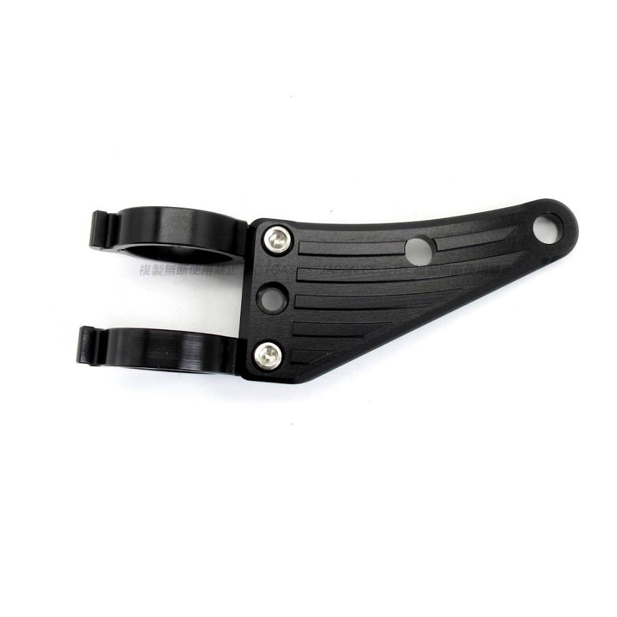 汎用 アルミ CNC ヘッドライトステー 黒 41mm フロントフォーク