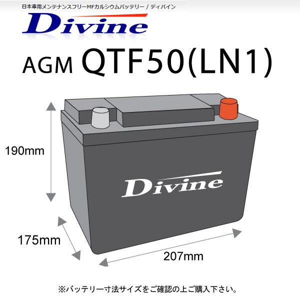 ホワイト Divine バッテリー AGM 54459 LN1 QTF50 互換 VRLA / BMW i4 [G 26] i8