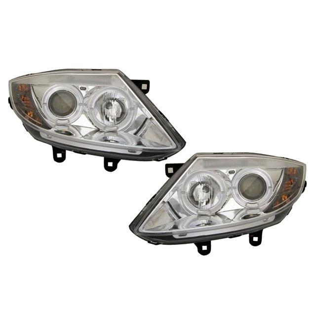 ヘッドライト エンジェルアイ プロジェクター クローム BMW E85/E86 