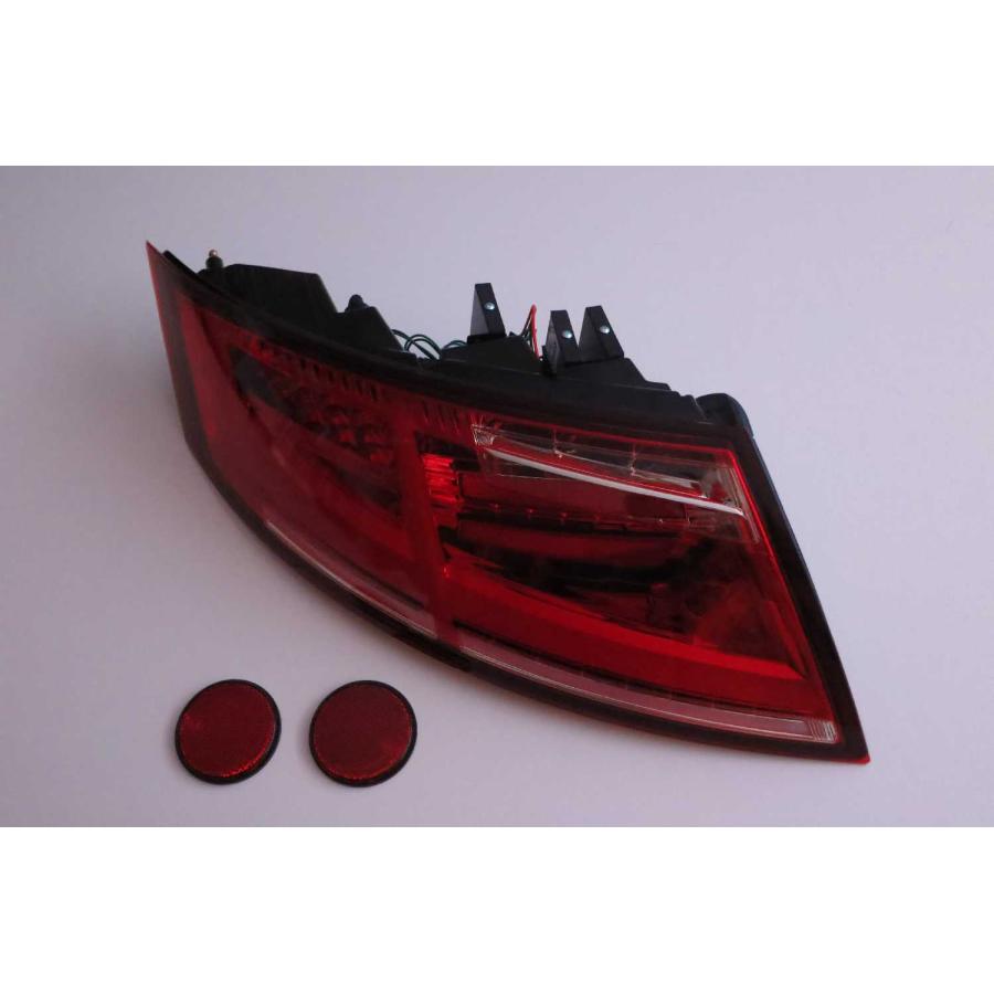 テールライト 赤 曲面デザインAudi. TT テールランプ LEDライトバー レッド アウディ TT 8J 2007〜2013