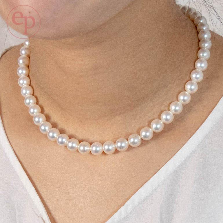 無添加逸品 MUTEN アコヤ真珠 無調色 ナチュラルカラー 7-7.5mm  