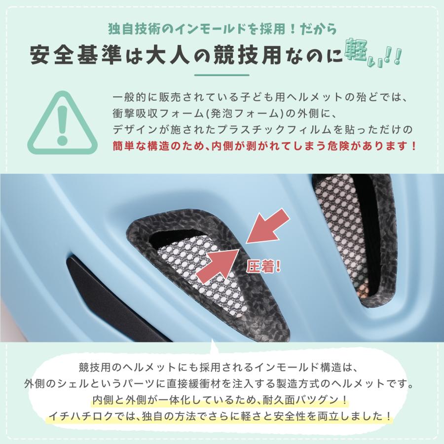 ヘルメット 子供 自転車 子供 キッズ ヘルメット 返品保証 日本最軽量 マグライド イチハチロク 46-50cm 1歳 3歳 SG認証 子供用 幼児 補助金対応 |  | 07