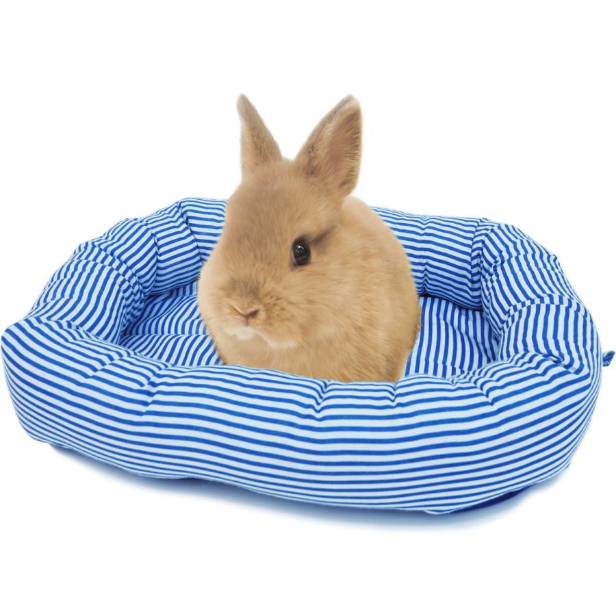 レインボー うさぎ モルモット用うさちゃんのハッピーベッド ボーダーブルー 小動物用品専門店e ペット屋さん 通販 Yahoo ショッピング