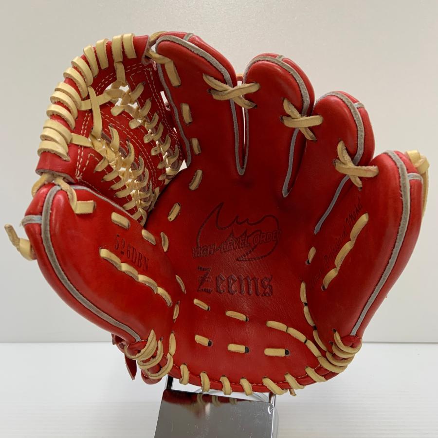 ジームス Zeems  軟式 大人 一般 内野手用 グローブ グラブ 右投げ 526DBN 中古品 グローブ袋付き 野球 7252 ジームス Zeems 軟式 大人 一般 内野手用 グローブ グラブ 右投げ