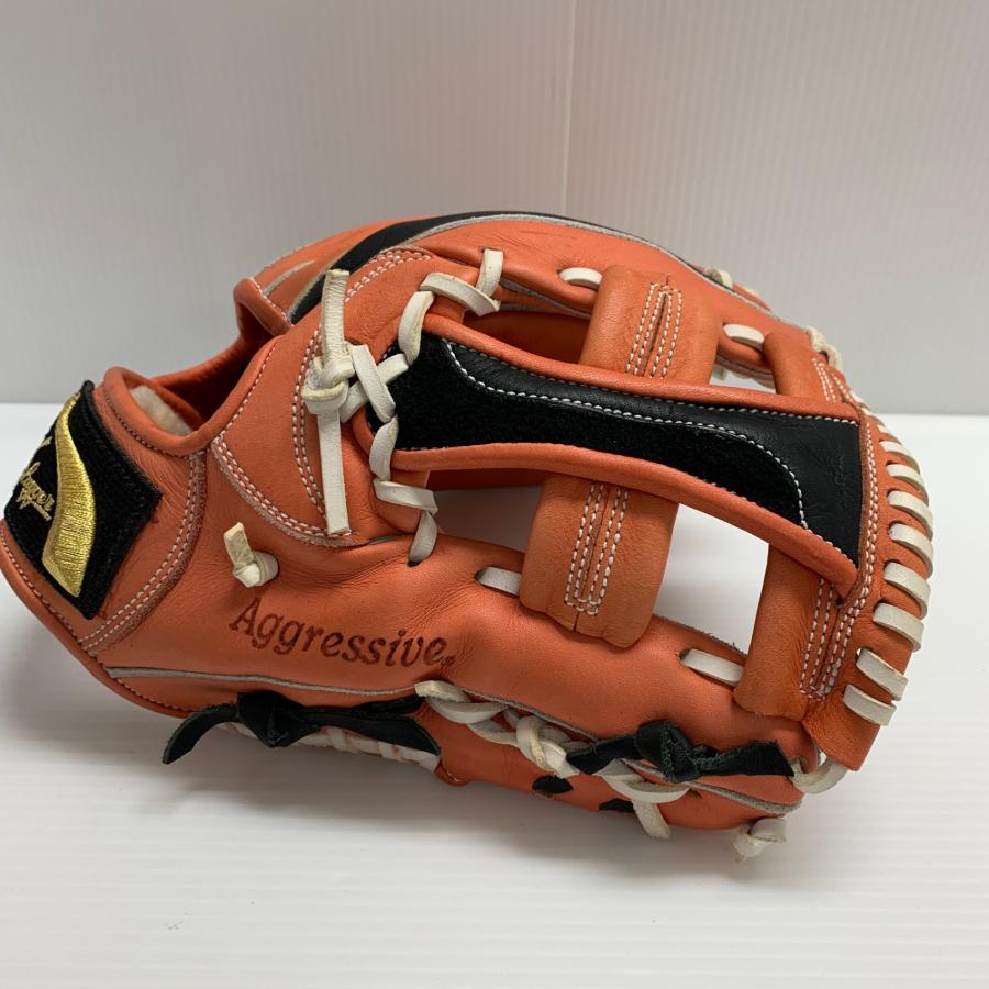 久保田スラッガー KUBOTA SLUGGER オーダー 軟式 大人 一般 内野手用 グローブ グラブ 右投げ  中古品 グローブ袋付き 野球 8366の画像