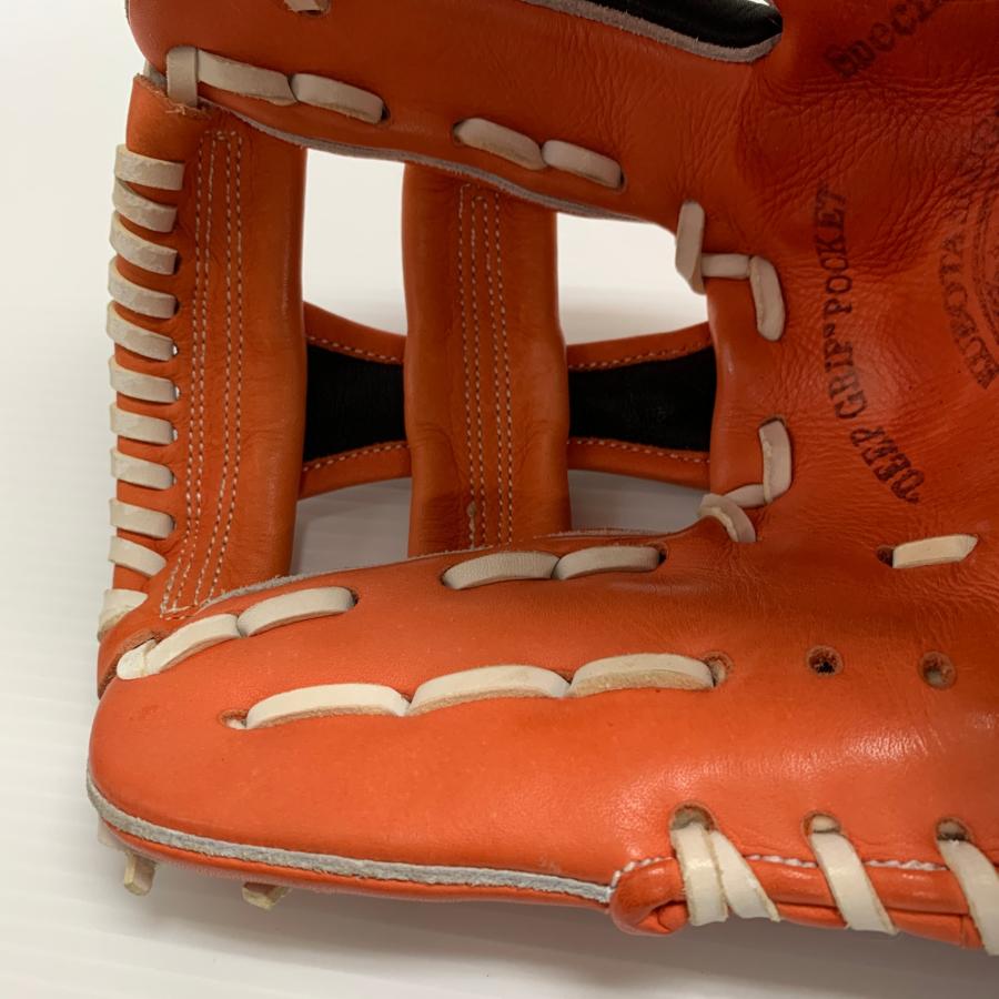 久保田スラッガー KUBOTA SLUGGER オーダー 軟式 大人 一般 内野手用 グローブ グラブ 右投げ  中古品 グローブ袋付き 野球 8366の画像