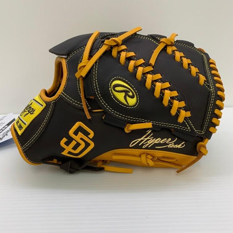 Rawlings - ローリングス Rawlings ハイパーテック 軟式 投手用グローブ GR5HTMA15W パドレス 5546 ローリングス Rawlings ハイパーテック 軟式 投手用グローブ