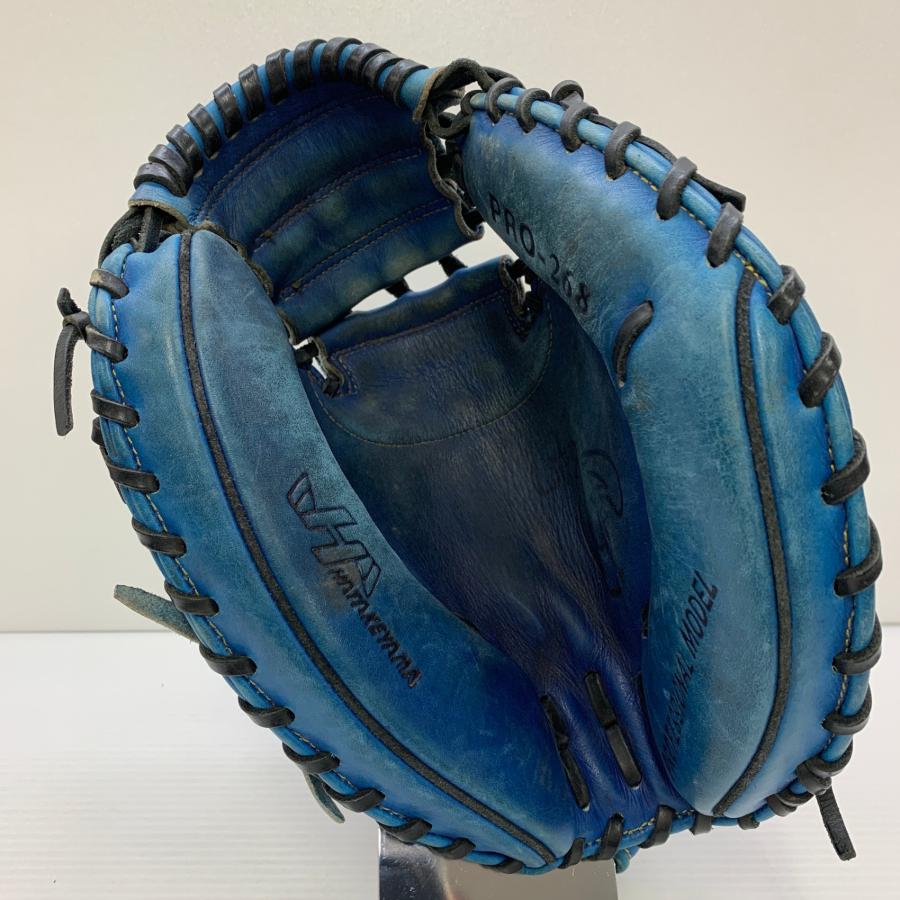 ハタケヤマ HATAKEYAMA  軟式 大人 一般 キャッチャーミット 捕手 グローブ グラブ 右投げ PRO-268 中古品  野球 7683_3
