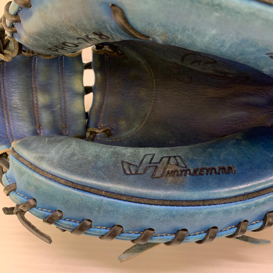ハタケヤマ HATAKEYAMA  軟式 大人 一般 キャッチャーミット 捕手 グローブ グラブ 右投げ PRO-268 中古品  野球 7683_5