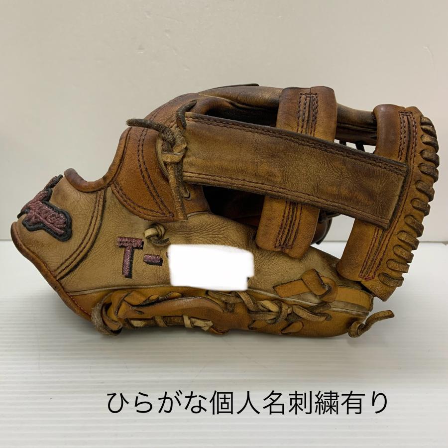 久保田スラッガー KUBOTA SLUGGER  硬式 大人 一般 内野手用 グローブ グラブ 右投げ オーダー 中古品  野球 8016の画像