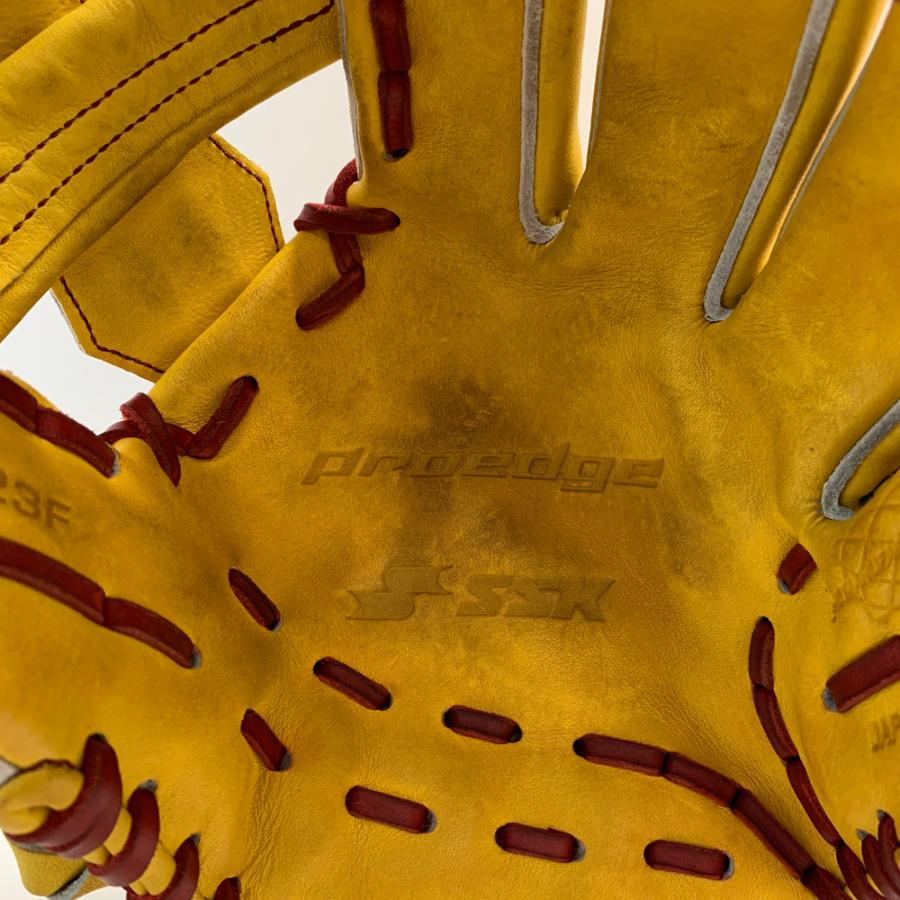 エスエスケイ SSK プロエッジ 硬式 大人 一般 内野手用 グローブ グラブ 右投げ PEK84423F 中古品 グローブ袋付き 野球 6439の画像