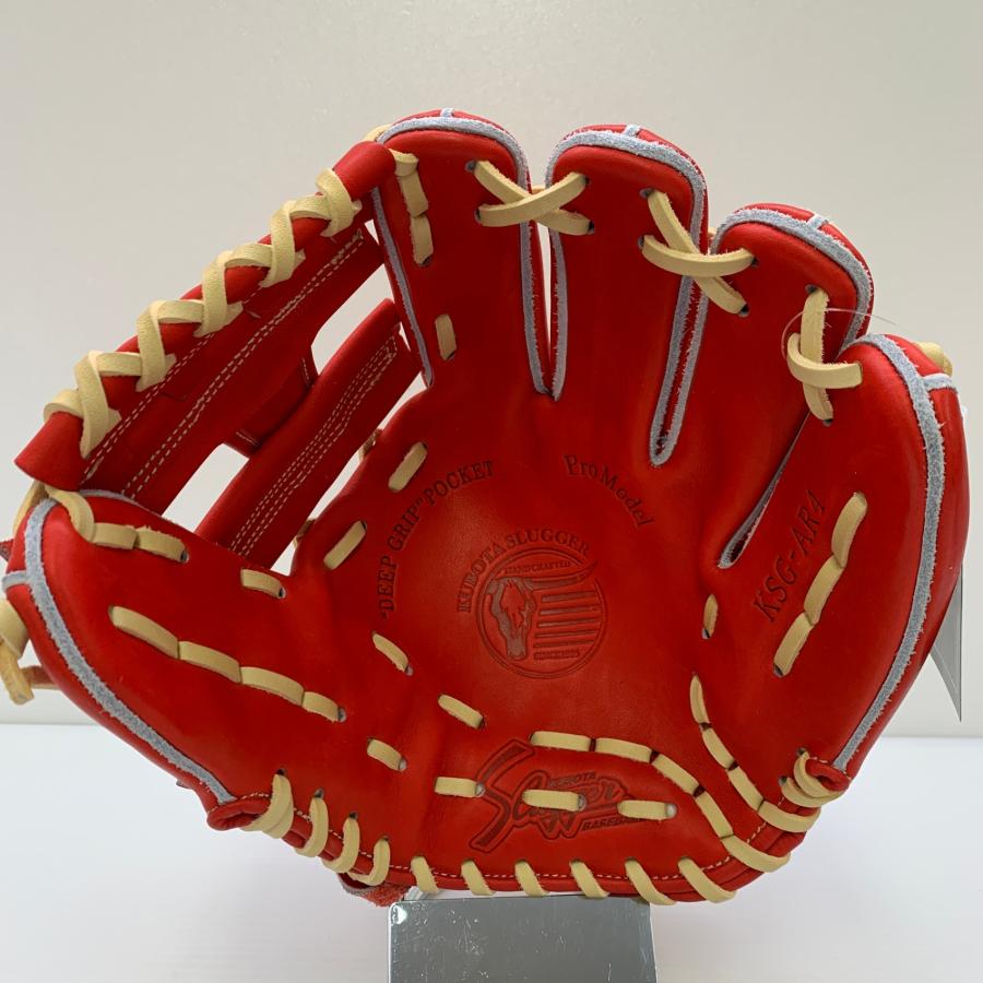 久保田強打者 KUBOTA SLUGGER KSG-AR4 硬式 成年者 押し並べて 内野手手用 地球儀 グローブ 右投げ  下げ札付き添い人 地球儀袋付き添い人 ベースボール 8905