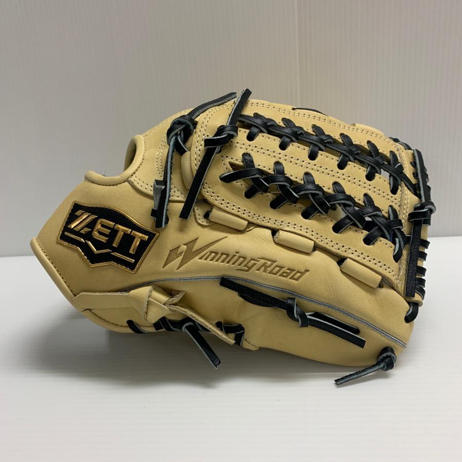 美品 ZETT ウイニングロード 軟式グローブ オールラウンド 右投 内野 外野 ゼット ZETT ウイニングロード 軟式 大人 一般 オールラウンド