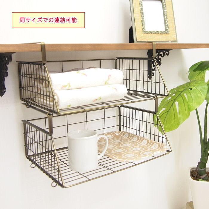 即出荷 アンティークGD 63353 戸棚下収納 吊り戸棚 収納ラック
