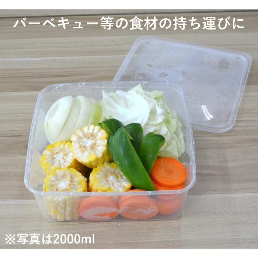 デリバリー容器1000個　蓋セット テイクアウト容器 使い切り 大型PP四角容器 1000ml 300個 電子レンジ可