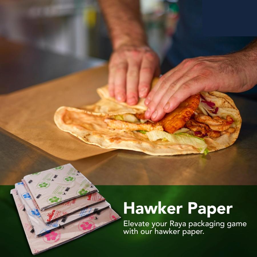 食品用包装紙 ホーカーペーパー 大き目 厚手 70枚 ワックスペーパー