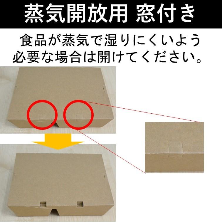 テイクアウト容器 クラフト 紙製 ランチボックス 弁当箱 Lサイズ
