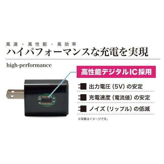 USB充電器 cubeタイプ224 ホワイト CUBEAC224WH 日本トラストテクノロジー｜e-plaisir-shop｜05