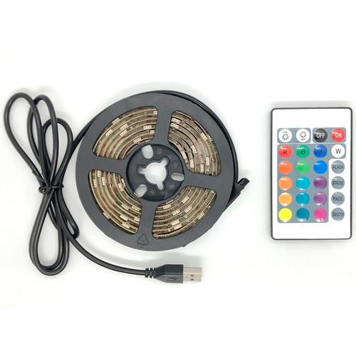LEDテープライト USB 2m RGB リモコン操作可 16色 切って使える 簡単 