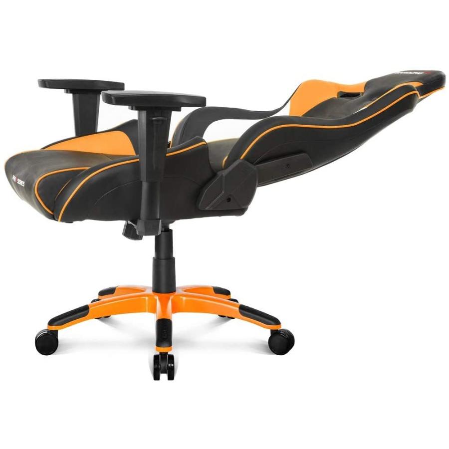 AKRacing Pro-X V2 ゲーミングチェア 高耐久PUレザー 180度リクライニング 4Dアジャスタブルアームレスト採用 ロッキング機能 オレンジ AKR-PRO-X/ORANGE/V2の画像