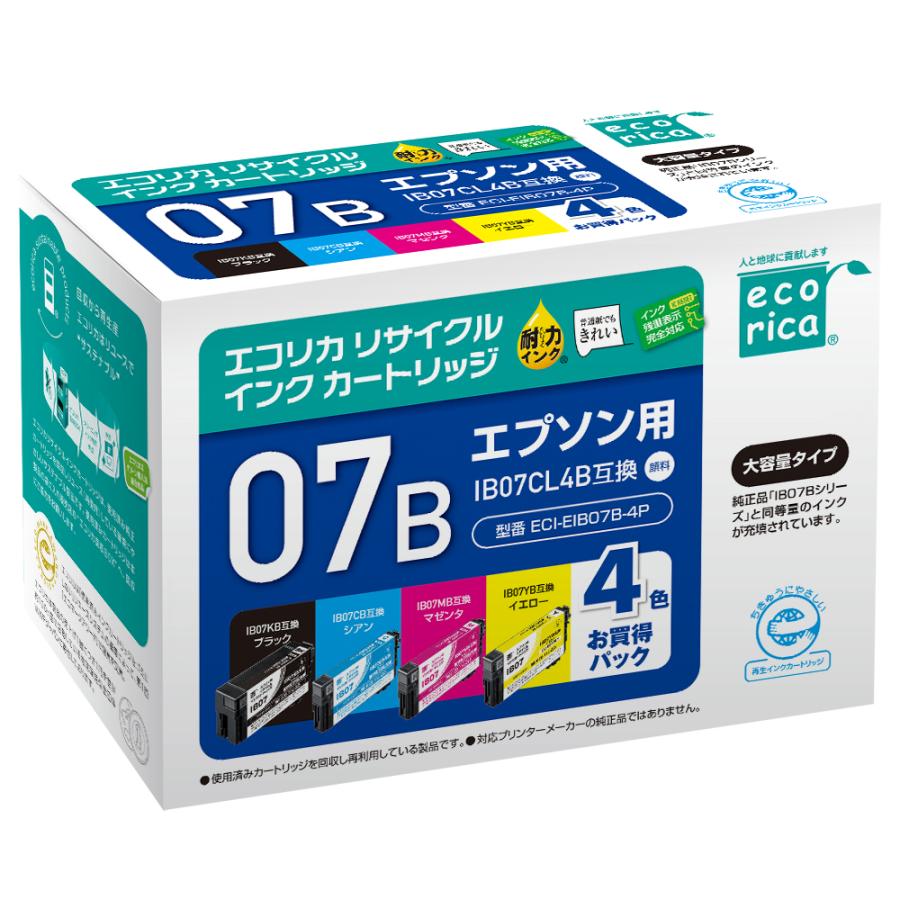 エコリカ エプソン (EPSON) IB07CL4B マウス 対応 4色セット PX エコリカ エプソン (EPSON) IB07CL4B マウス 対応 4色セット PX
