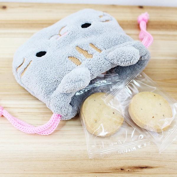 巾着 給食袋 コップ袋 小物入れ かわいい プレゼント ギフト キッズ 猫 ふんわり巾着 アニマルデイズ｜e-plaisir-shop｜02