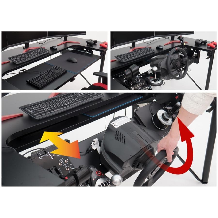 ゲーミングデスク 幅180cm 奥行87cm パソコンデスク Willow gear