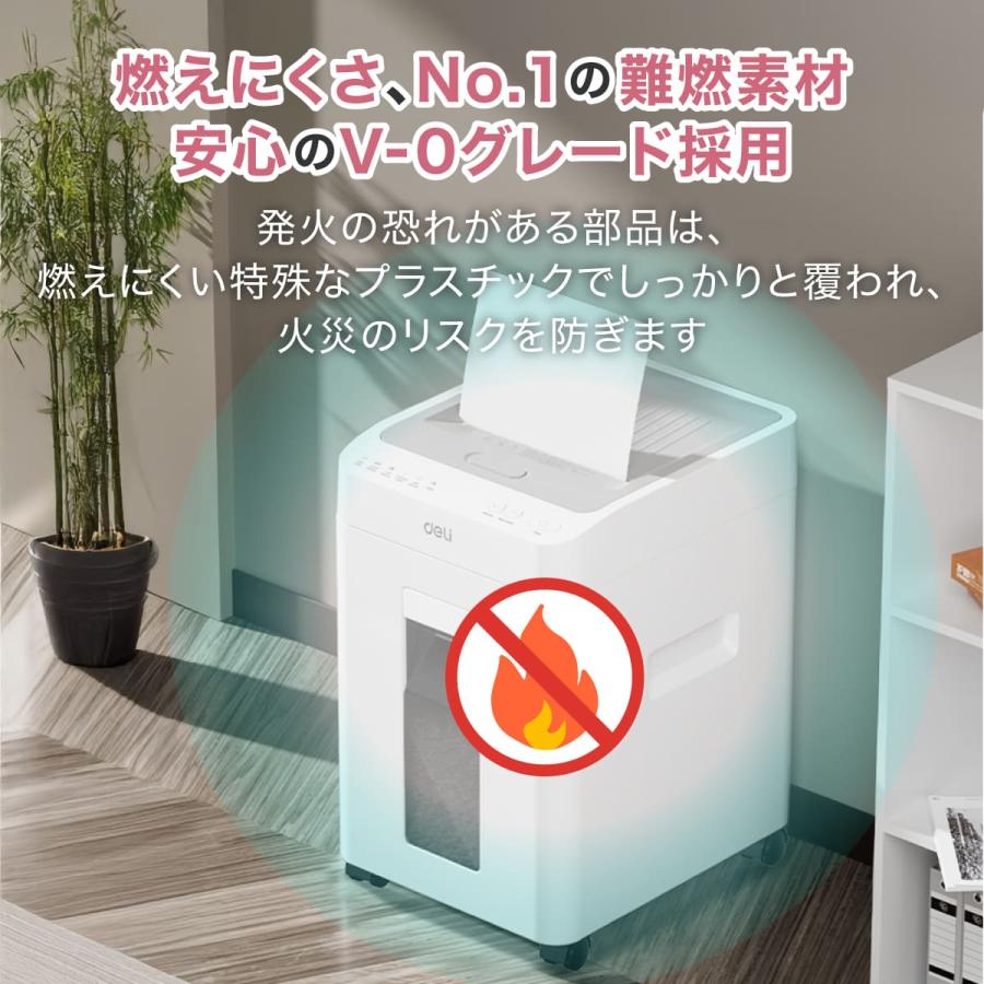シュレッダー 業務用 オートフィード マイクロカット 電動 A4 100枚 ダストボックス26L ホッチキス カード裁断可 キャスター付 deliジャパン DLI-ESHT081WH |  | 10