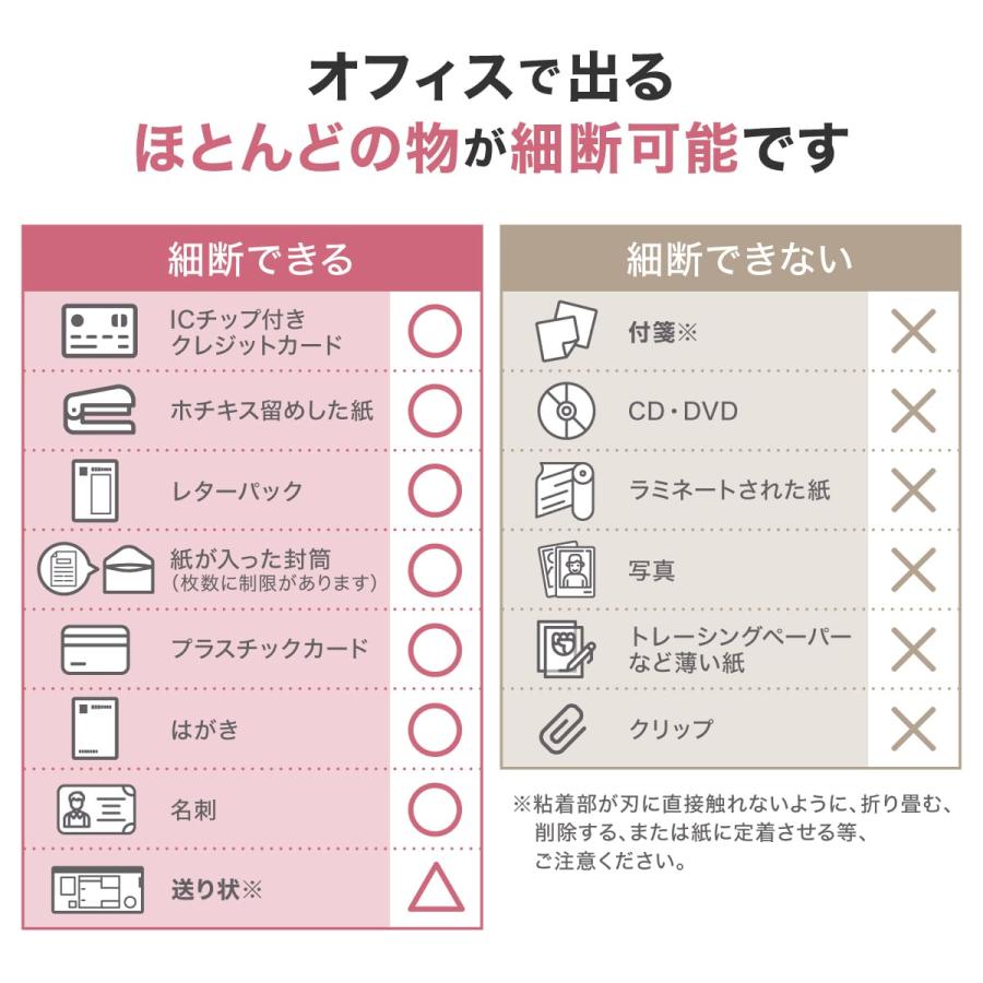 シュレッダー 業務用 オートフィード マイクロカット 電動 A4 100枚 ダストボックス26L ホッチキス カード裁断可 キャスター付 deliジャパン DLI-ESHT081WH |  | 07